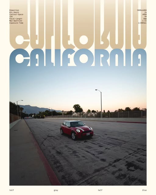 California car poster design