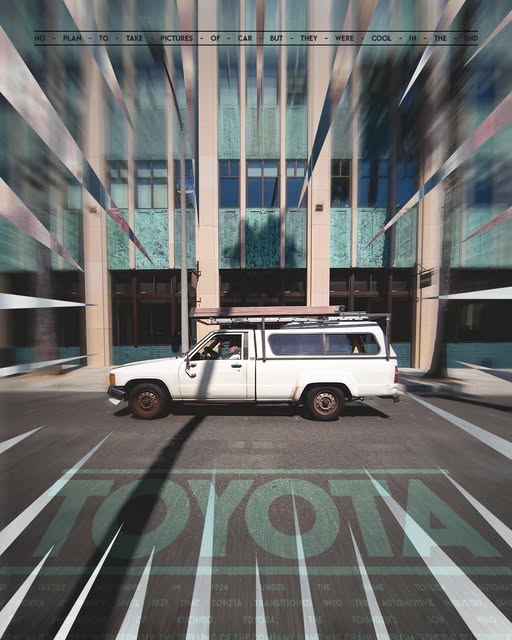 Toyota street poster design