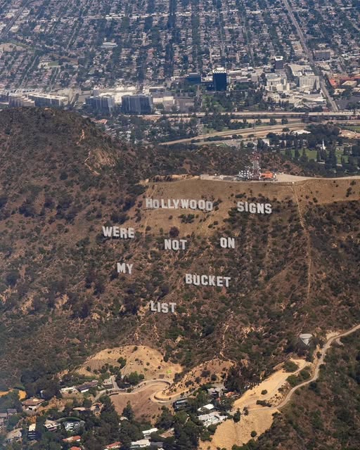 Hollywood sign poster design