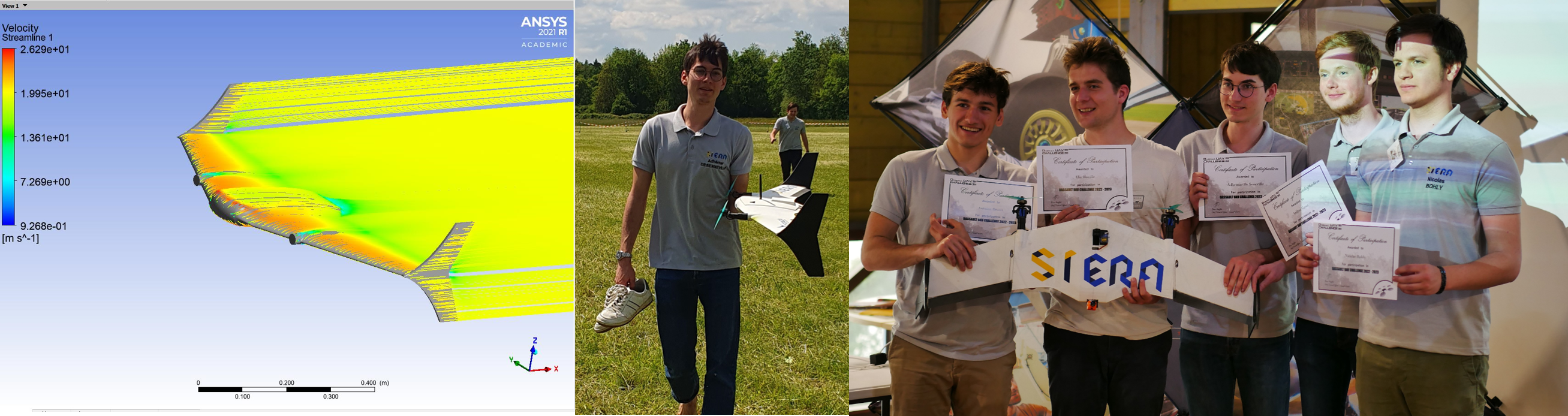 Dassault Challenge team and drone
